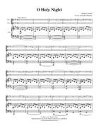 O Holy Night (flex string duet) String Duet scores gallery preview page 3