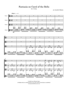 Fantasia on Carol of the Bells Chamber Music scores gallery preview page 3