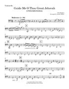 Guide Me, O Thou Great Jehovah (CWM RHONDDA) String Quartet scores gallery preview page 3