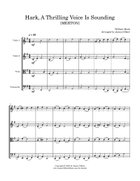 Hark, A Thrilling Voice Is Sounding String Quartet scores gallery preview page 4