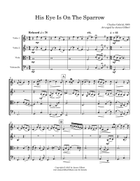 His Eye Is On The Sparrow String Quartet scores gallery preview page 3
