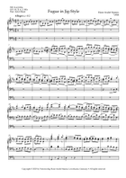 Fugue in Jig Style for organ Organ Solo scores gallery preview page 4