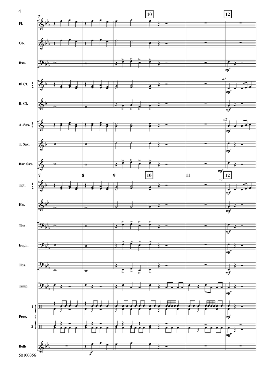 Beyond the Castle Walls - Full Score Concert Band - Digital Sheet Music page 4