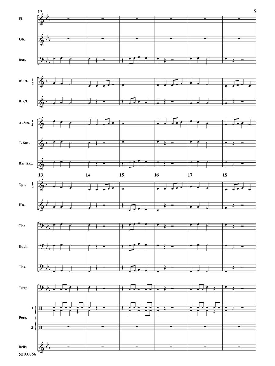 Beyond the Castle Walls - Full Score Concert Band - Digital Sheet Music page 5