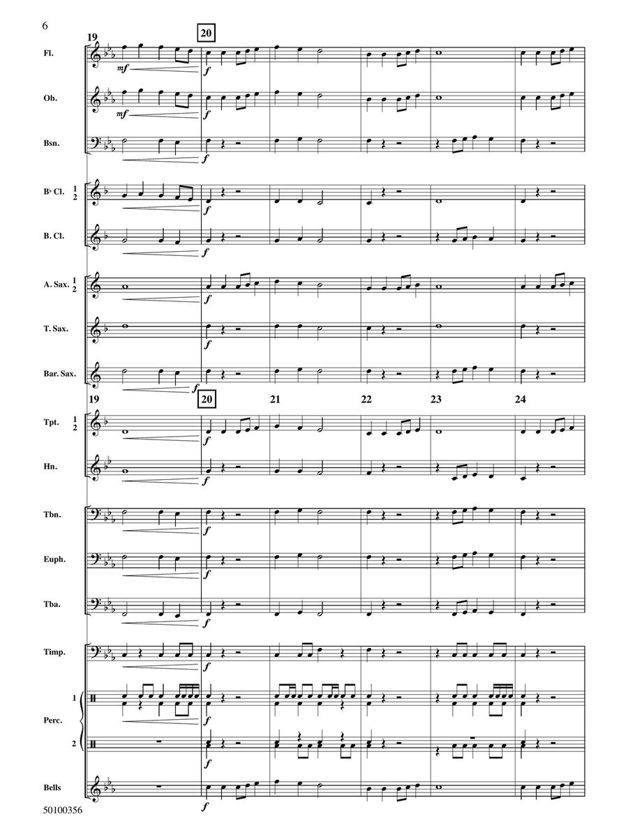 Beyond the Castle Walls - Full Score Concert Band - Digital Sheet Music page 6