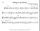 Killing In The Name Marching Band scores gallery preview page 5