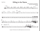 Killing In The Name Marching Band scores gallery preview page 6