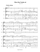 Palestrina: Missa Sine Nomine a6 for Brass Sextet Brass Ensemble scores gallery preview page 3