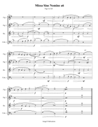 Palestrina: Missa Sine Nomine a6 for Brass Sextet Brass Ensemble scores gallery preview page 4