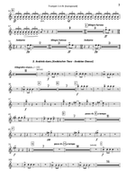Peer Gynt Suites 1 & 2 - transposed trumpet parts (1-2) Trumpet Solo scores gallery preview page 3