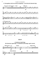 Peer Gynt Suites 1 & 2 - transposed trumpet parts (1-2) Trumpet Solo scores gallery preview page 6