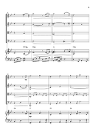 O Holy Night - String Quartet and Piano - Easy Intermediate - Bb major with chords - (Score & Parts) String Quartet scores gallery preview page 3