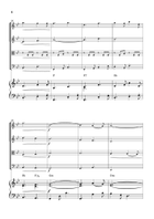 O Holy Night - String Quartet and Piano - Easy Intermediate - Bb major with chords - (Score & Parts) String Quartet scores gallery preview page 4