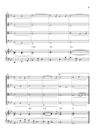 O Holy Night - String Quartet and Piano - Easy Intermediate - Bb major with chords - (Score & Parts) String Quartet scores gallery preview page 5