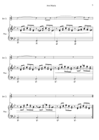 Ave Maria - Franz Schubert - Clarinet and Easy Piano (without Chords) B-Flat Clarinet scores gallery preview page 5