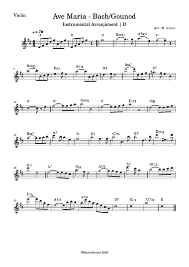 Ave Maria Gounod - D