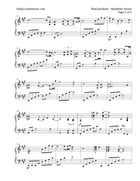 September Sunset Piano Solo scores gallery preview page 3
