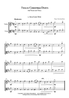 Twelve Christmas Duets for Violin and Viola String Duet scores gallery preview page 3