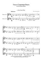 Twelve Christmas Duets for Two French Horns Brass Duet scores gallery preview page 3