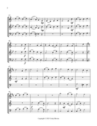 O Come, All Ye Faithful, for Clarinet, Violin and Cello Small Ensemble scores gallery preview page 4
