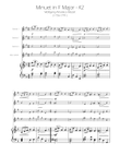 Mozart - Minuet in F Major K2 - Clarinet Quartet