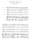 Mozart - Minuet in F Major K2 - Sax Quartet SATB