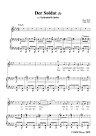 H. Wolf-Der Soldat I,in A flat Major Piano, Vocal scores gallery preview page 3