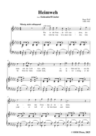 H. Wolf-Heimweh,in G flat Major Piano, Vocal scores gallery preview page 3