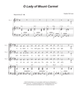 O Lady of Mount Carmel (SATB)