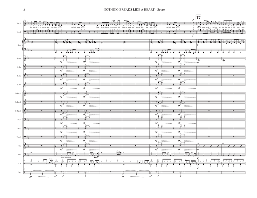 Nothing Breaks Like A Heart 4-Part scores gallery preview page 2