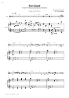 For Good Viola scores gallery preview page 3