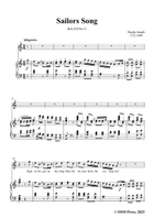 J. Haydn-Sailors Song,Hob.XXVIa:31,in C Major Piano, Vocal scores gallery preview page 3