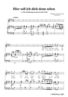 W. A. Mozart-Hier soll ich dich denn sehen,in E Major Piano, Vocal scores gallery preview page 3