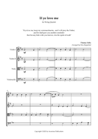 If ye love me (GMajor) arr. string quartet String Quartet scores gallery preview page 3