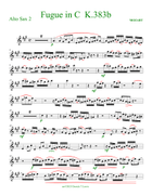 Fugue in C K.383b, from 