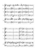 Joy to the World - String Quartet with optional Piano accompaniment String Quartet scores gallery preview page 3