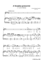 Pergolesi-A Serpina penserete,from La Serva Padrona,in E Major Piano, Vocal scores gallery preview page 3