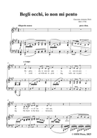 Perti-Begli occhi,io non mi pento,in A Major Piano, Vocal scores gallery preview page 3