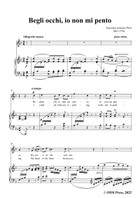 Perti-Begli occhi,io non mi pento,in F Major Piano, Vocal scores gallery preview page 3