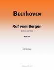 Ruf vom Bergen, by Beethoven, WoO 147, in B flat Major