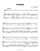 Trinklied, by Beethoven, WoO 109, in A flat Major Piano, Vocal scores gallery preview page 3