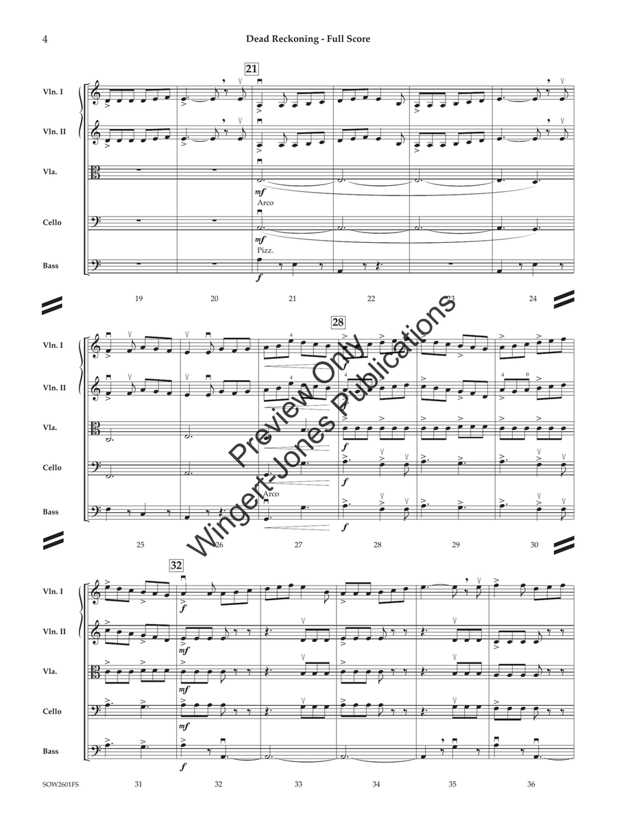Dead Reckoning (Standard Set) String Orchestra - Sheet Music page 5