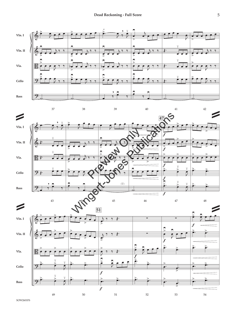 Dead Reckoning (Standard Set) String Orchestra - Sheet Music page 6