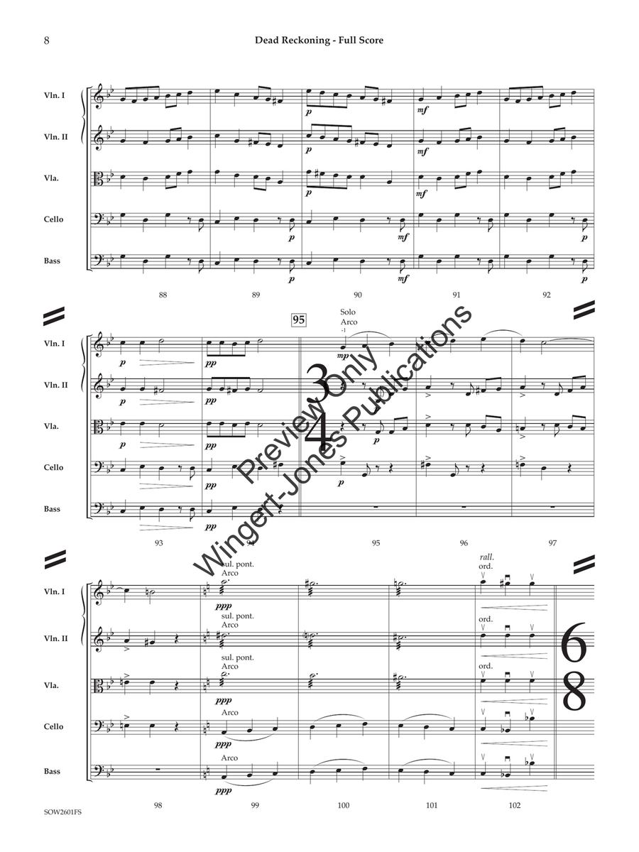 Dead Reckoning (Standard Set) String Orchestra - Sheet Music page 9