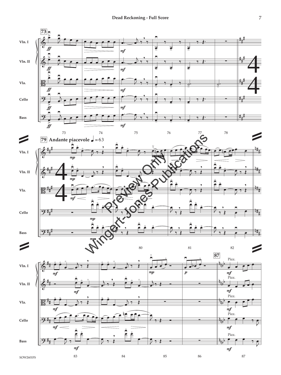 Dead Reckoning (Score) String Orchestra - Sheet Music page 8
