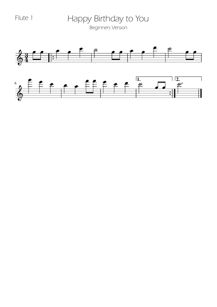 Happy Birthday to You - Woodwind Trio Woodwind Trio - Digital Sheet Music page 2