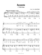 Życzenie, by Chopin, Op.74 No.1, in C Major Piano, Vocal scores gallery preview page 3