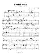 Smutna rzeka, by Chopin, Op.74 No.3, in b flat minor Piano, Vocal scores gallery preview page 3
