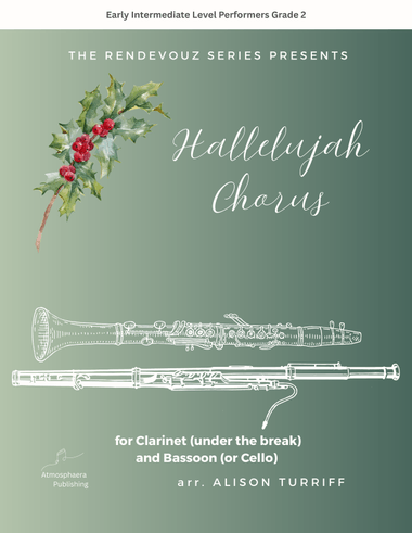 Hallelujah Chorus for clarinet (under the break) and bassoon (or cello)