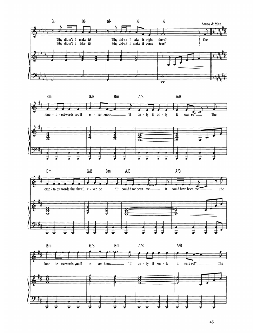 A Kiss Is A Terrible Thing To Waste (from Whistle Down The Wind) by Andrew Lloyd Webber Voice - Digital Sheet Music page 3